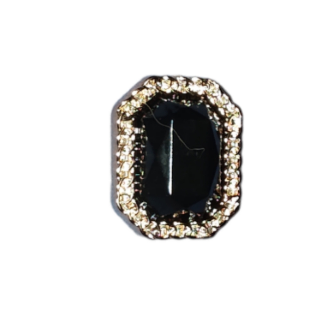 Choc Shoe Charm Jibbitz Black Gem Bling